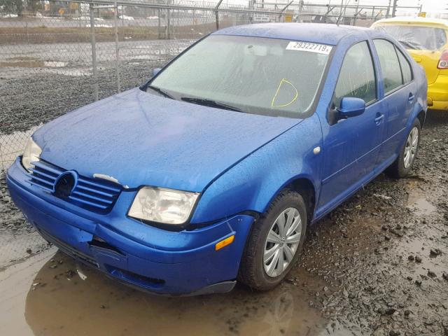 3VWRS29MX1M018424 - 2001 VOLKSWAGEN JETTA GL BLUE photo 2