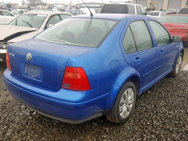 3VWRS29MX1M018424 - 2001 VOLKSWAGEN JETTA GL BLUE photo 4