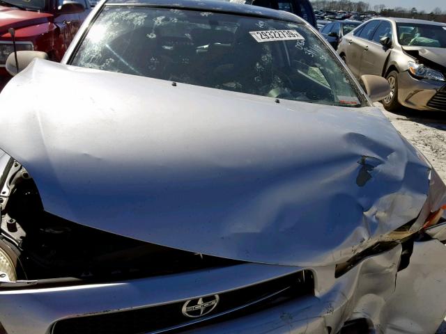 JTKDE177670213114 - 2007 TOYOTA SCION TC SILVER photo 7