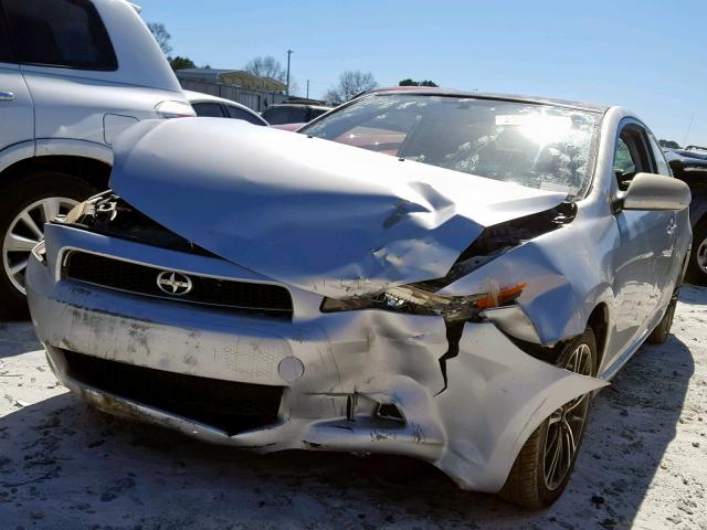 JTKDE177670213114 - 2007 TOYOTA SCION TC SILVER photo 9