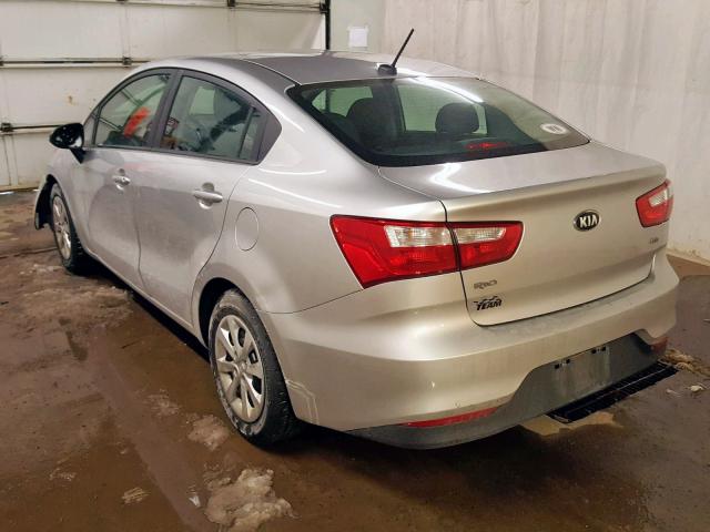 KNADM4A31H6006160 - 2017 KIA RIO LX GRAY photo 3