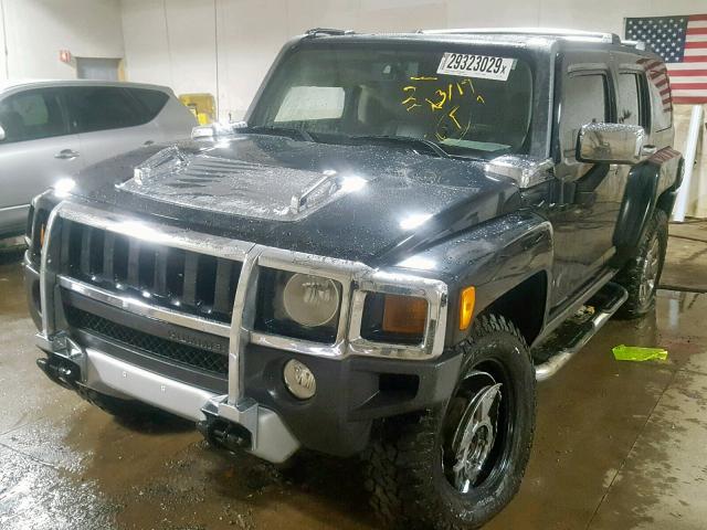 5GTEN13L388127592 - 2008 HUMMER H3 ALPHA BLACK photo 2