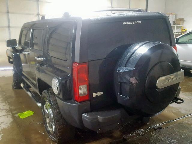 5GTEN13L388127592 - 2008 HUMMER H3 ALPHA BLACK photo 3