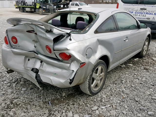 1G1AT18H897129855 - 2009 CHEVROLET COBALT LT SILVER photo 4