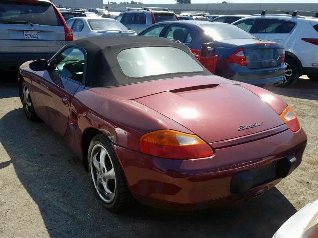 WP0CA2982YU626376 - 2000 PORSCHE BOXSTER BURGUNDY photo 3