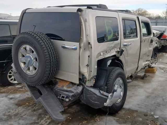 5GTDN136768111978 - 2006 HUMMER H3 BEIGE photo 4