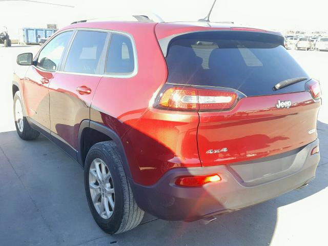 1C4PJMCSXEW147656 - 2014 JEEP CHEROKEE L BURGUNDY photo 3