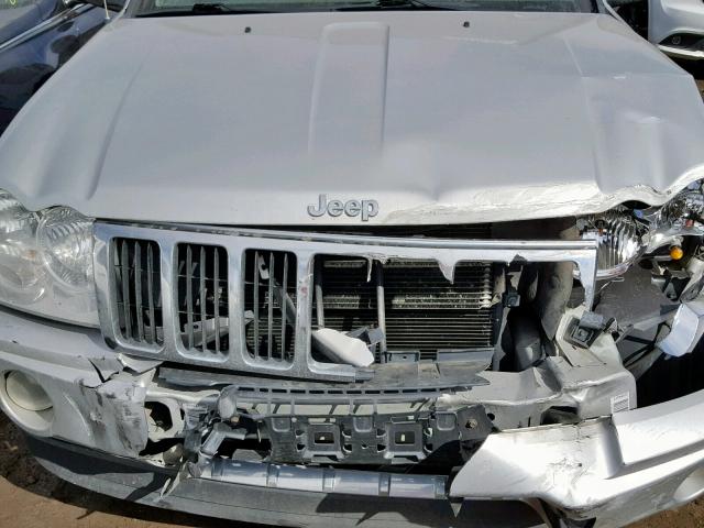 1J4HR58226C183009 - 2006 JEEP GRAND CHER SILVER photo 7