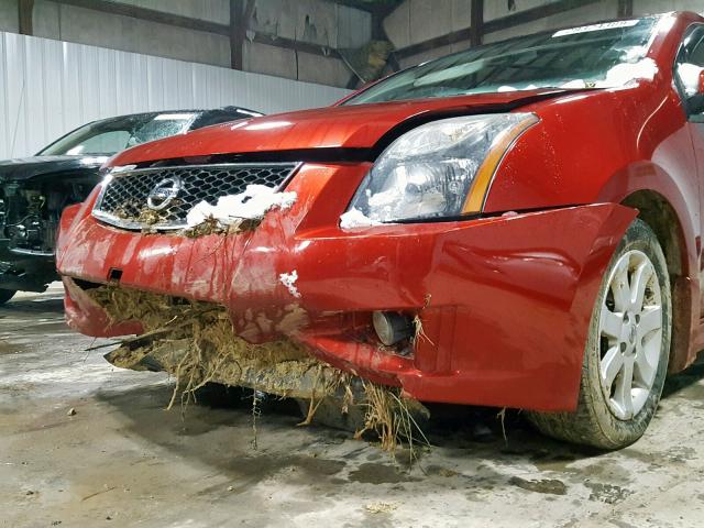 3N1AB6AP2AL710201 - 2010 NISSAN SENTRA 2.0 RED photo 9