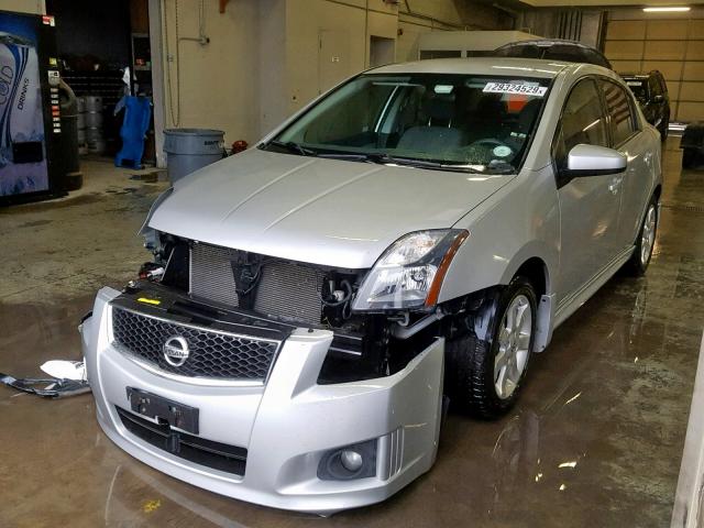 3N1AB6AP4CL611933 - 2012 NISSAN SENTRA 2.0 SILVER photo 2