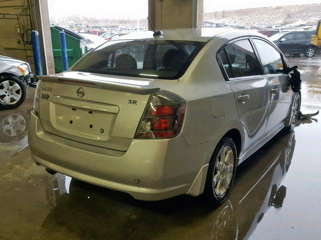 3N1AB6AP4CL611933 - 2012 NISSAN SENTRA 2.0 SILVER photo 4