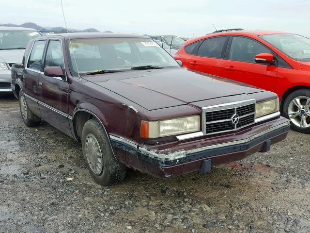 1B3XC46K8PD186252 - 1993 DODGE DYNASTY BURGUNDY photo 1