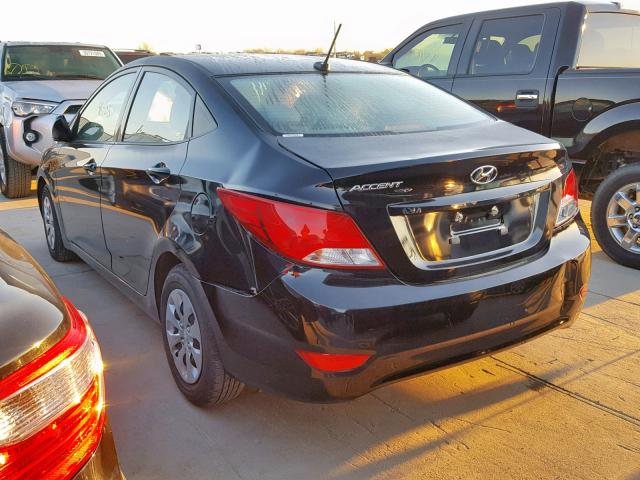 KMHCT4AE3HU218097 - 2017 HYUNDAI ACCENT SE BLACK photo 3