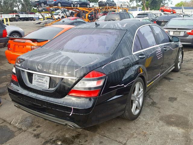 WDDNG71X18A187010 - 2008 MERCEDES-BENZ S 550 BLACK photo 4