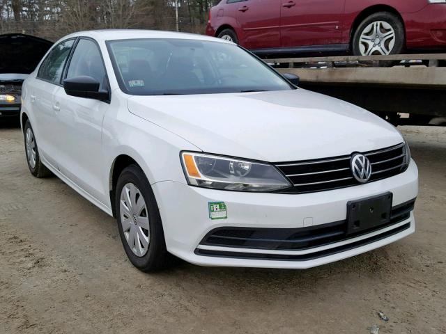 3VW2K7AJ0FM282176 - 2015 VOLKSWAGEN JETTA BASE WHITE photo 1