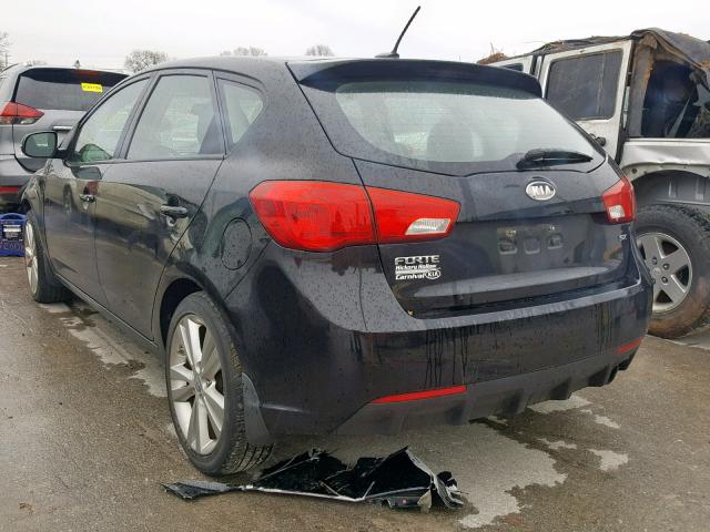 KNAFW5A33C5493322 - 2012 KIA FORTE SX BLACK photo 3