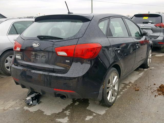 KNAFW5A33C5493322 - 2012 KIA FORTE SX BLACK photo 4