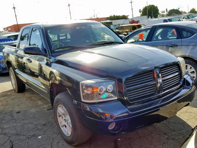 1D7HE48N26S596663 - 2006 DODGE DAKOTA QUA BLACK photo 1