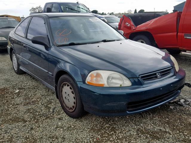 1HGEJ6222VL060518 - 1997 HONDA CIVIC DX GREEN photo 1