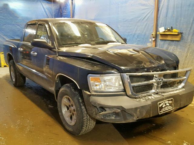 1D7HW38K98S556760 - 2008 DODGE DAKOTA SXT BLACK photo 1