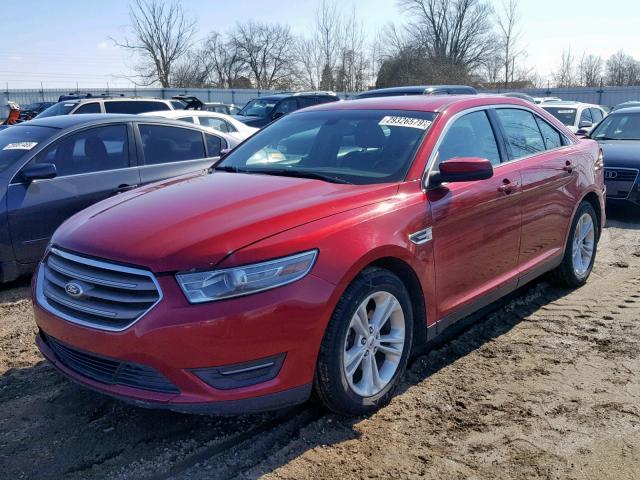 1FAHP2H86DG142683 - 2013 FORD TAURUS SEL RED photo 2