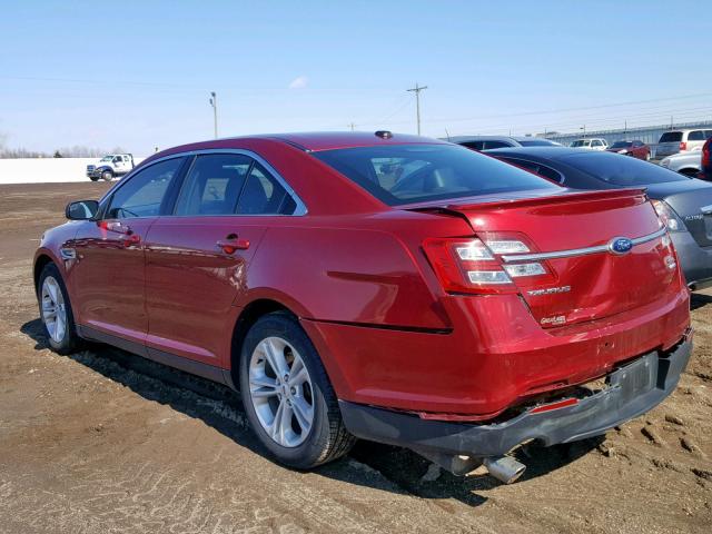 1FAHP2H86DG142683 - 2013 FORD TAURUS SEL RED photo 3