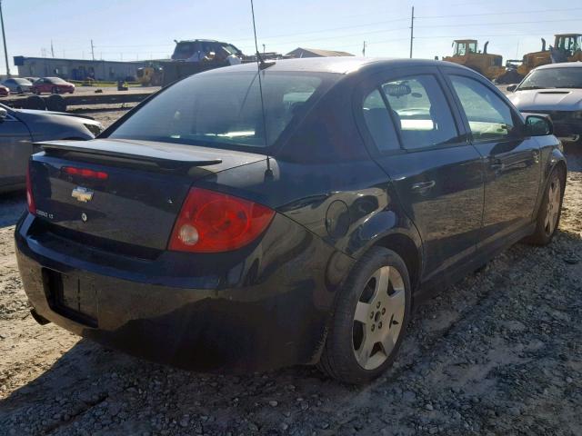 1G1AT58H097254484 - 2009 CHEVROLET COBALT LT BLACK photo 4