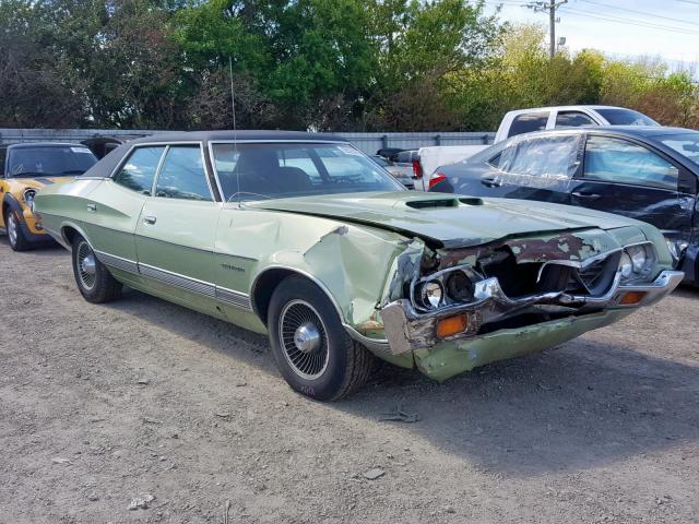 2H31F125291 - 1972 FORD GRNDTORINO GREEN photo 1