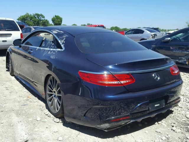 WDDXJ8FB2FA007138 - 2015 MERCEDES-BENZ S 550 BLUE photo 3