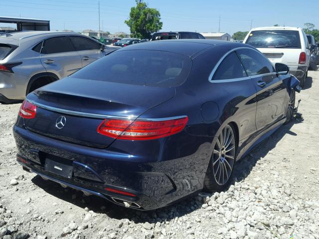 WDDXJ8FB2FA007138 - 2015 MERCEDES-BENZ S 550 BLUE photo 4