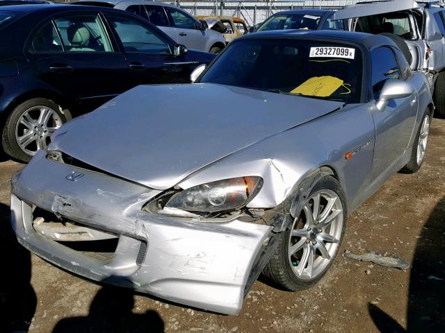 JHMAP21435S004163 - 2005 HONDA S2000 SILVER photo 2