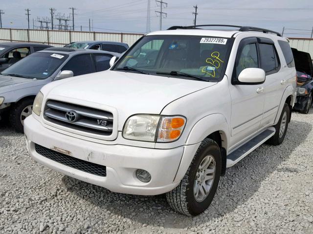 5TDZT38AX3S154939 - 2003 TOYOTA SEQUOIA LI WHITE photo 2