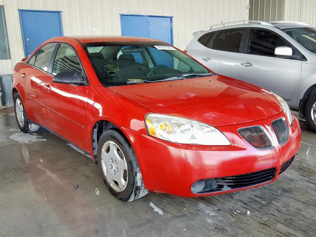 1G2ZF55B364236905 - 2006 PONTIAC G6 SE RED photo 1