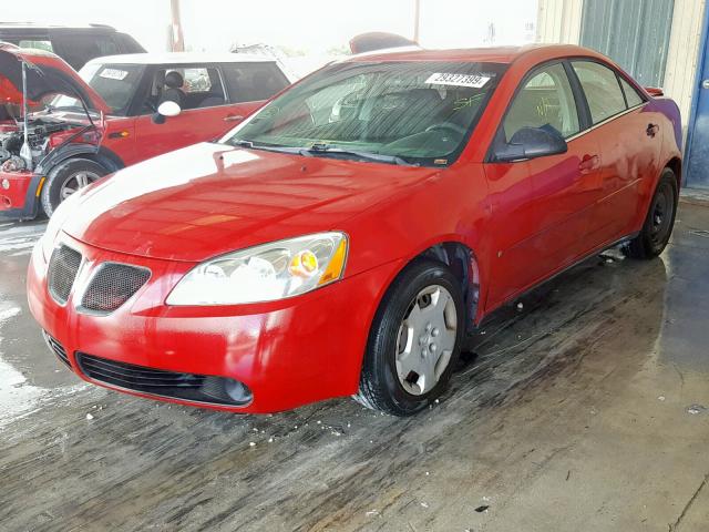 1G2ZF55B364236905 - 2006 PONTIAC G6 SE RED photo 2