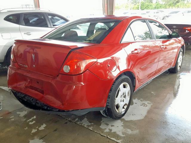 1G2ZF55B364236905 - 2006 PONTIAC G6 SE RED photo 4