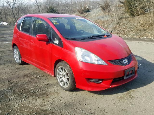 JHMGE88659C000075 - 2009 HONDA FIT SPORT RED photo 1