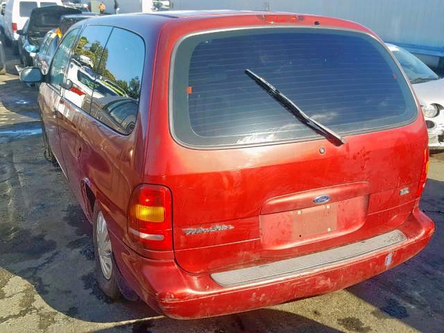 2FTZA54U5WBD86680 - 1998 FORD WINDSTAR RED photo 3