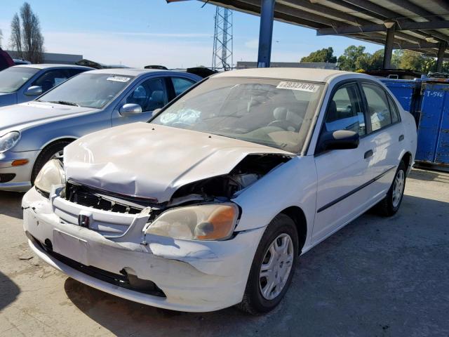 2HGES16112H548191 - 2002 HONDA CIVIC DX WHITE photo 2