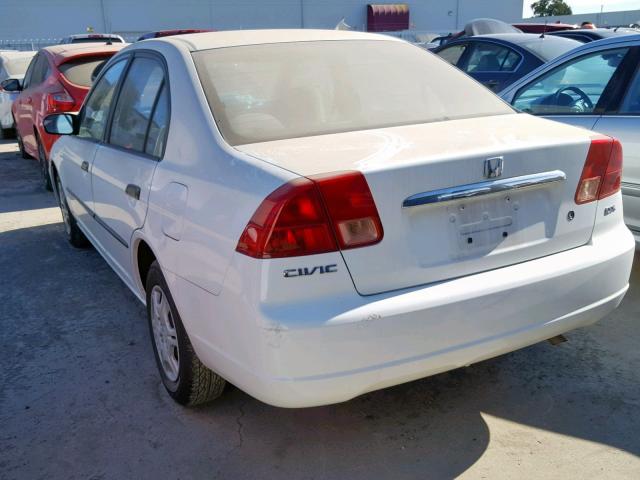 2HGES16112H548191 - 2002 HONDA CIVIC DX WHITE photo 3