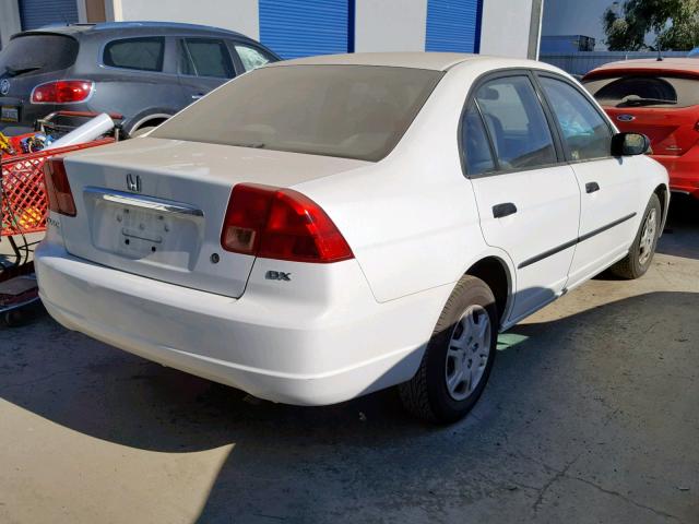 2HGES16112H548191 - 2002 HONDA CIVIC DX WHITE photo 4