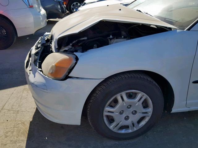 2HGES16112H548191 - 2002 HONDA CIVIC DX WHITE photo 9