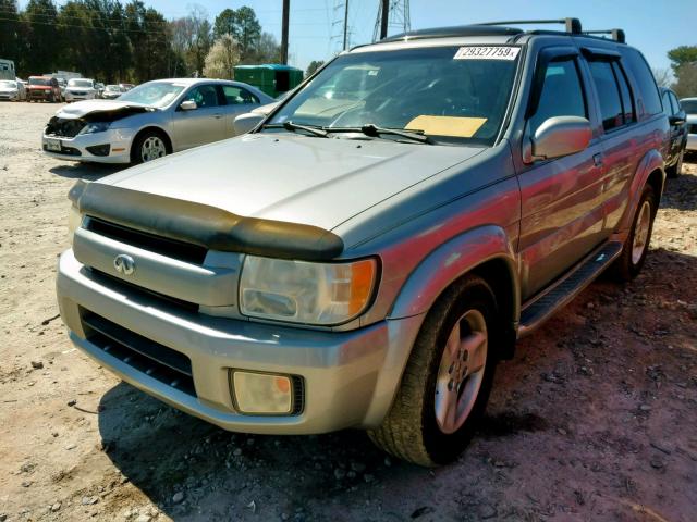 JNRDR07Y61W100749 - 2001 INFINITI QX4 SILVER photo 2