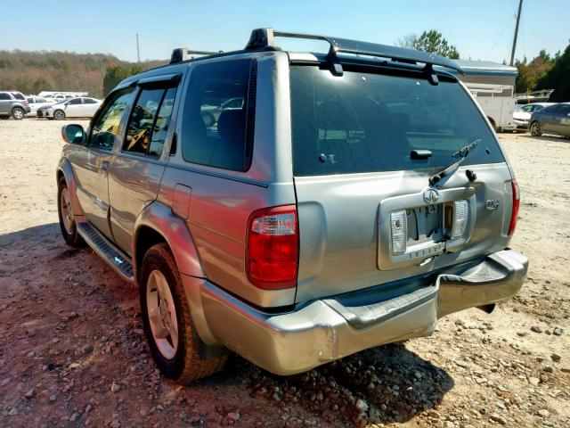 JNRDR07Y61W100749 - 2001 INFINITI QX4 SILVER photo 3