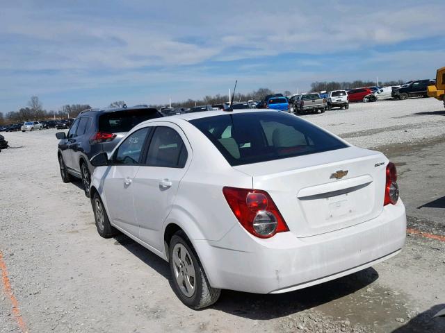 1G1JB5SH6D4251580 - 2013 CHEVROLET SONIC LS WHITE photo 3