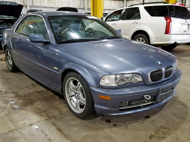 WBABS53472JU94849 - 2002 BMW 3 SERIES BLUE photo 1