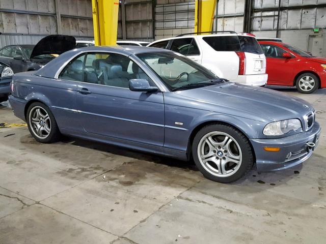 WBABS53472JU94849 - 2002 BMW 3 SERIES BLUE photo 9