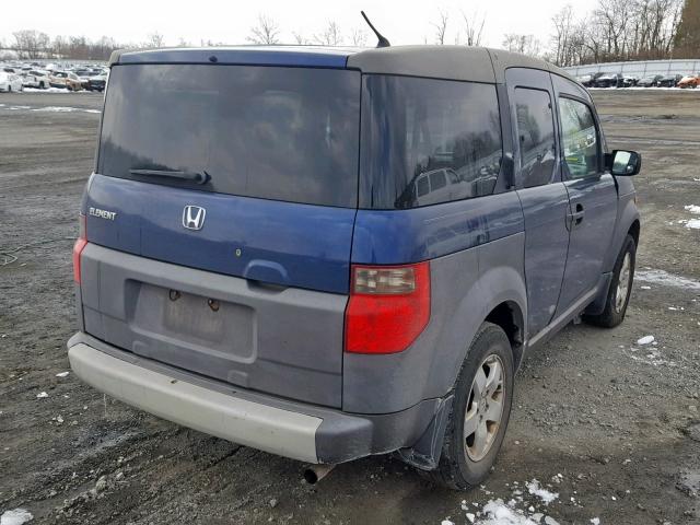 5J6YH28513L001792 - 2003 HONDA ELEMENT EX BLUE photo 4