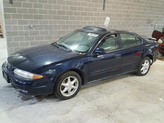 1G3NL52E51C143285 - 2001 OLDSMOBILE ALERO GL BLUE photo 2