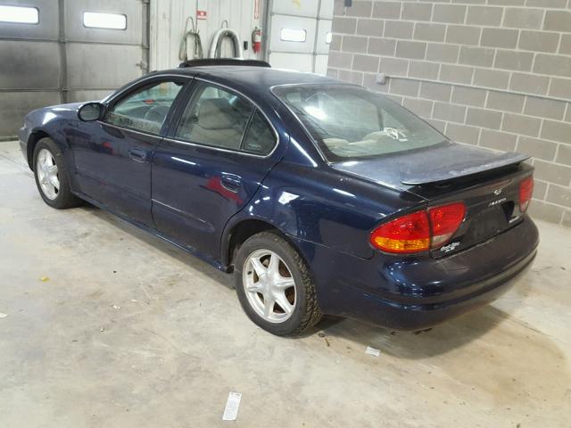 1G3NL52E51C143285 - 2001 OLDSMOBILE ALERO GL BLUE photo 3