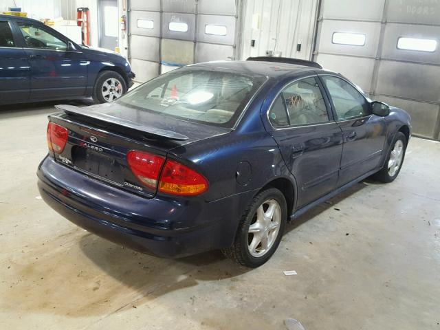 1G3NL52E51C143285 - 2001 OLDSMOBILE ALERO GL BLUE photo 4